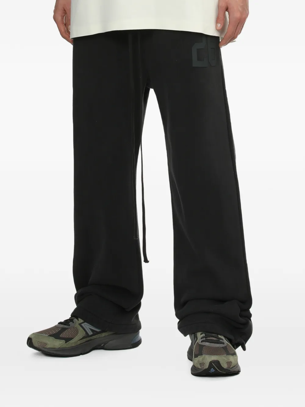FEAR OF GOD ESSENTIALS Trainingsbroek met knoopdetail Zwart