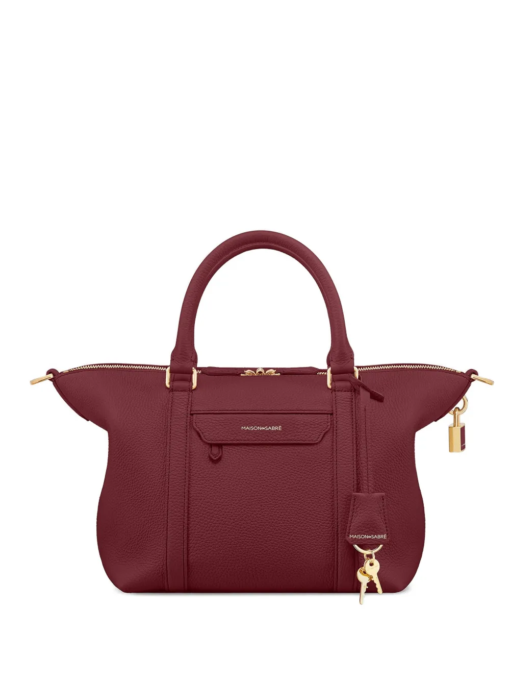 MAISON de SABRÉ Borsa tote in pelle con design a trapezio - Rosso