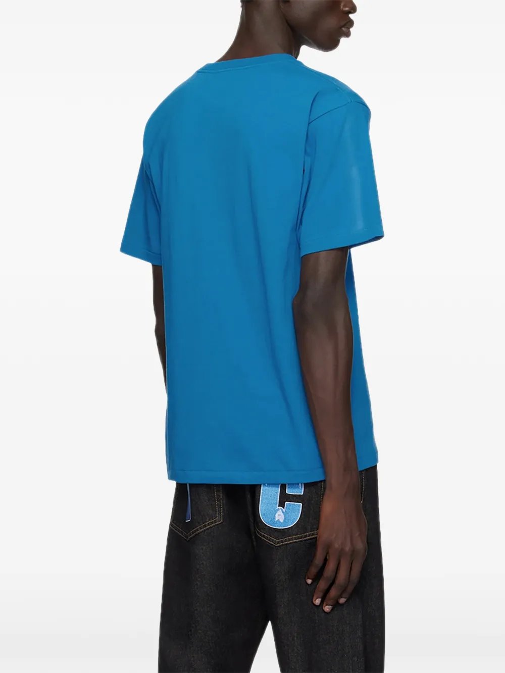 A BATHING APE College crew-neck T-shirt - Blauw