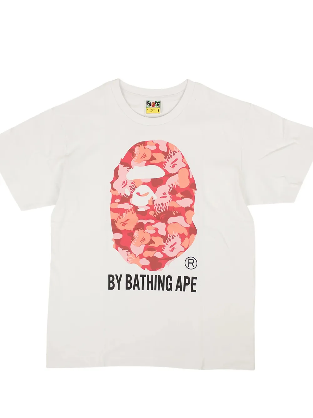 A BATHING APE big head graphic T-shirt - Wit