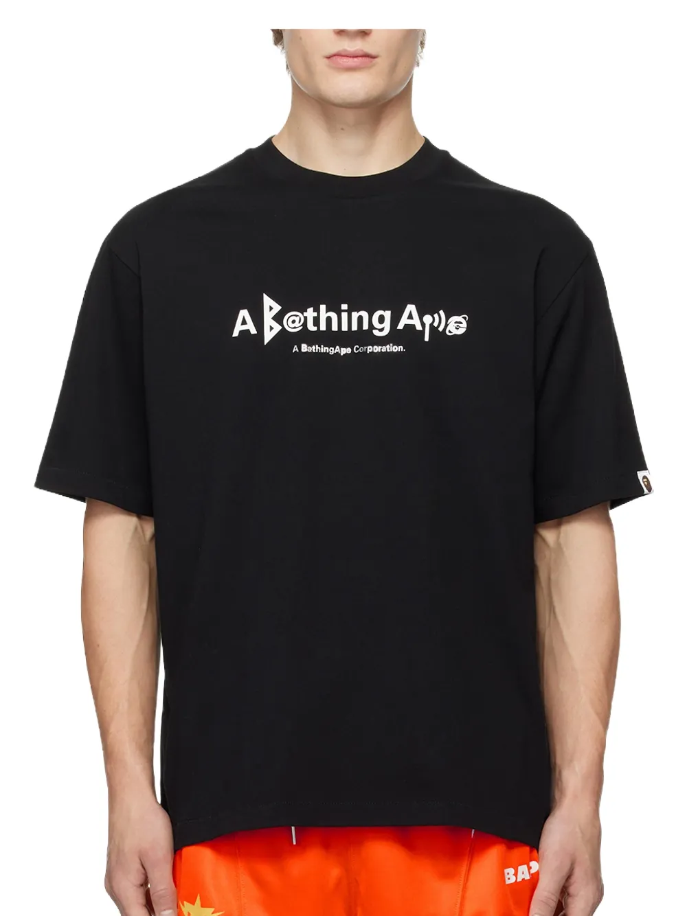 A BATHING APE® Symbol Logo crew-neck T-shirt - Nero