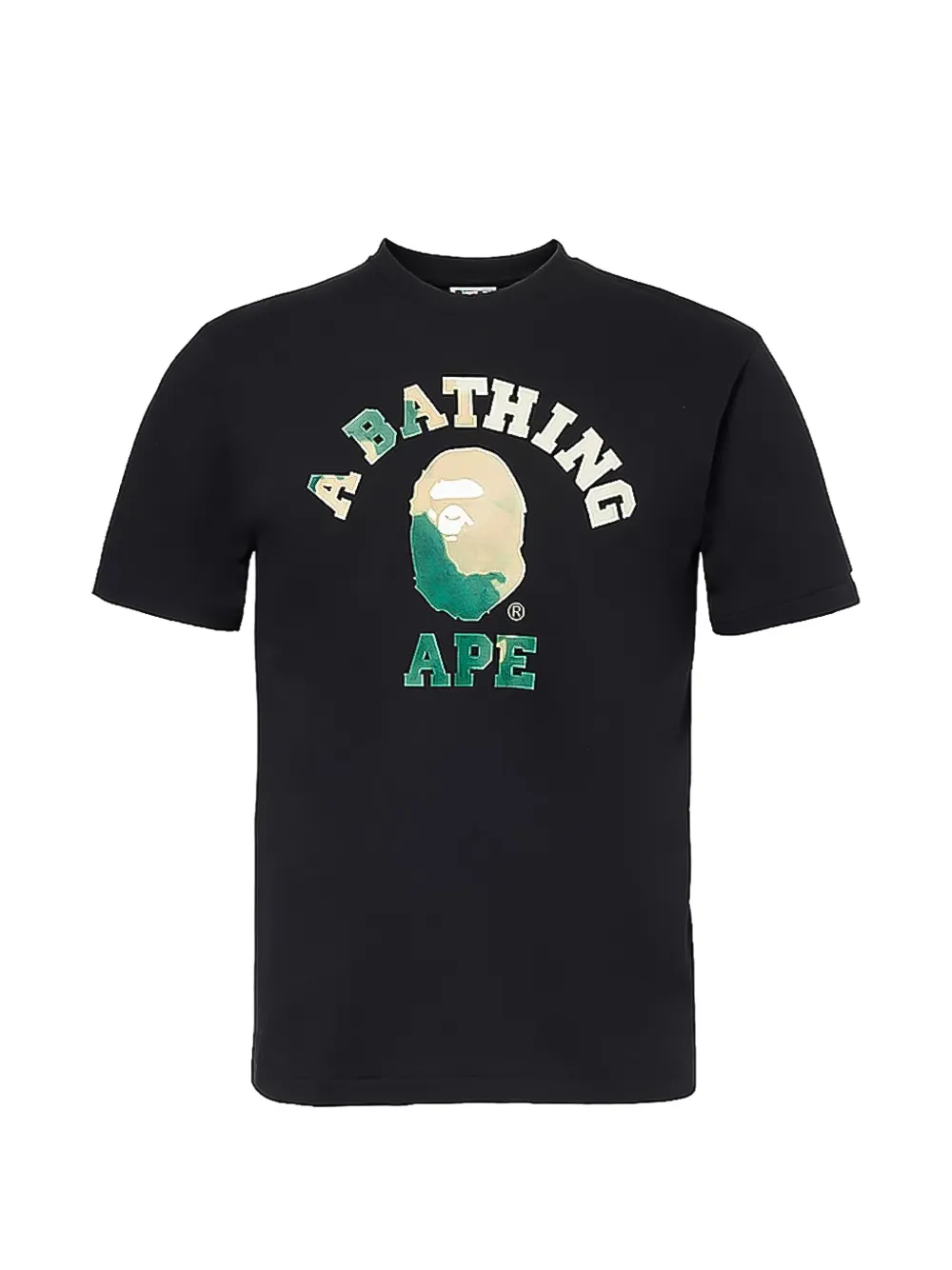 A BATHING APE® tie dye college T-shirt - Nero