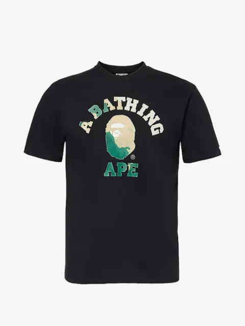 A BATHING APE® tie dye college T-shirt