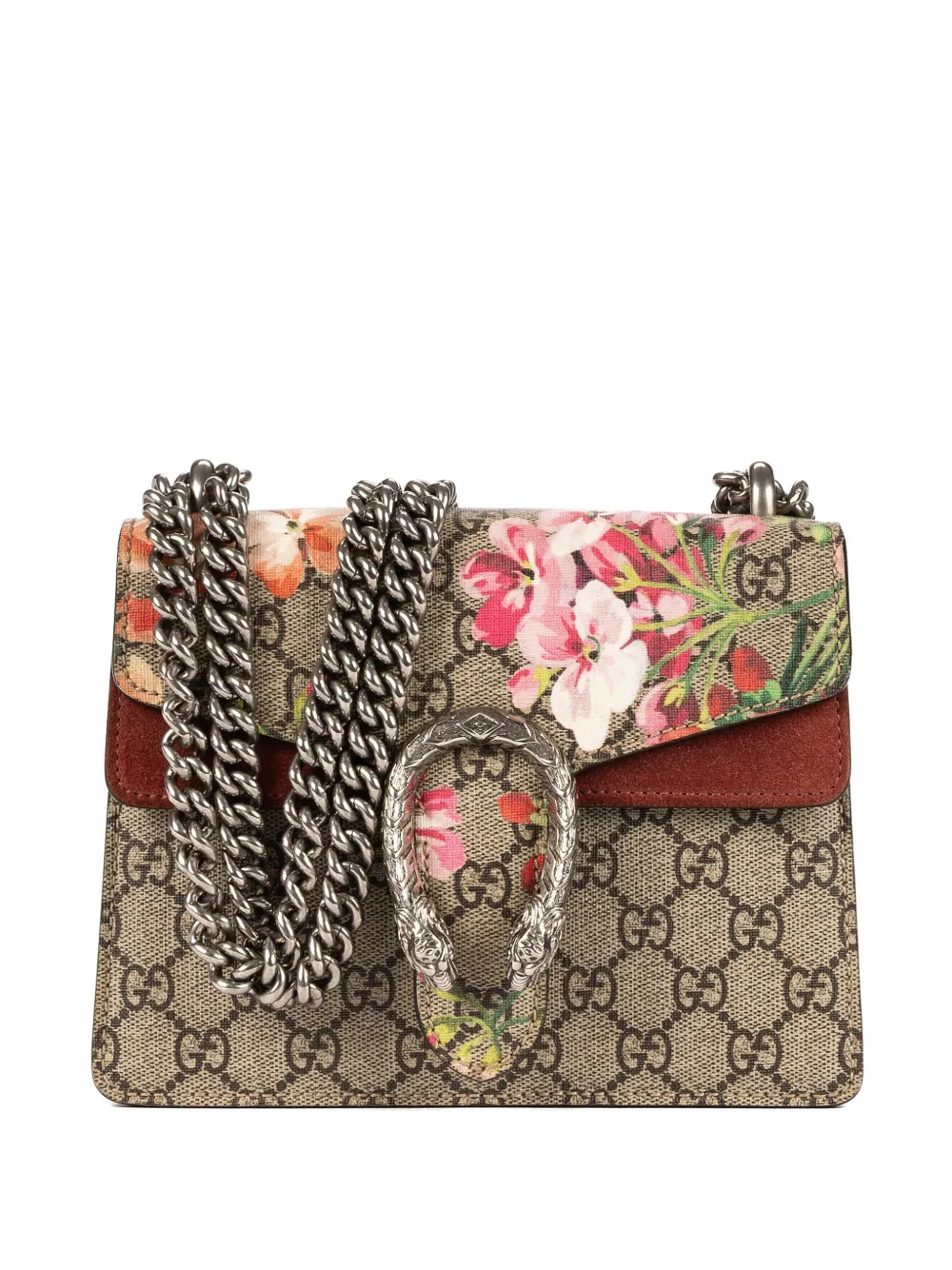 Gucci Pre-Owned Borsa a fiori con catena - Toni neutri