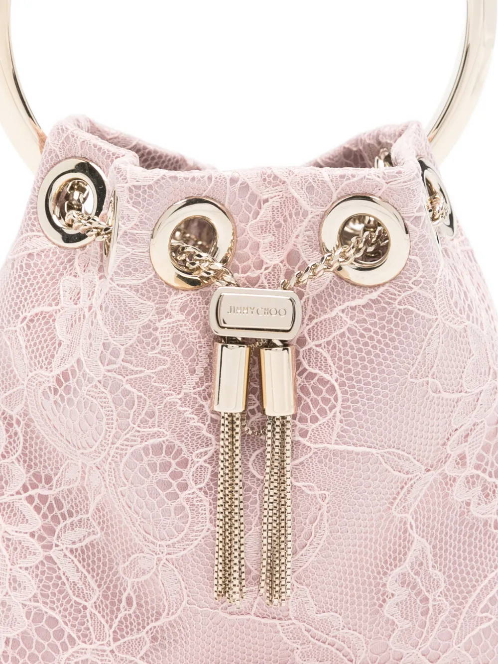 Jimmy Choo Micro Bon bucket-tas Roze