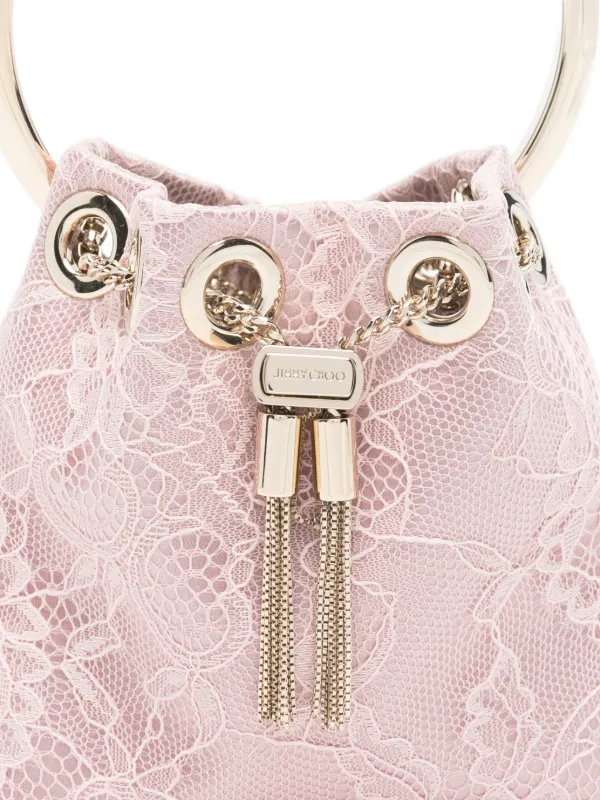 Jimmy Choo Bon Bon バケットバッグ マイクロ | ピンク | FARFETCH JP
