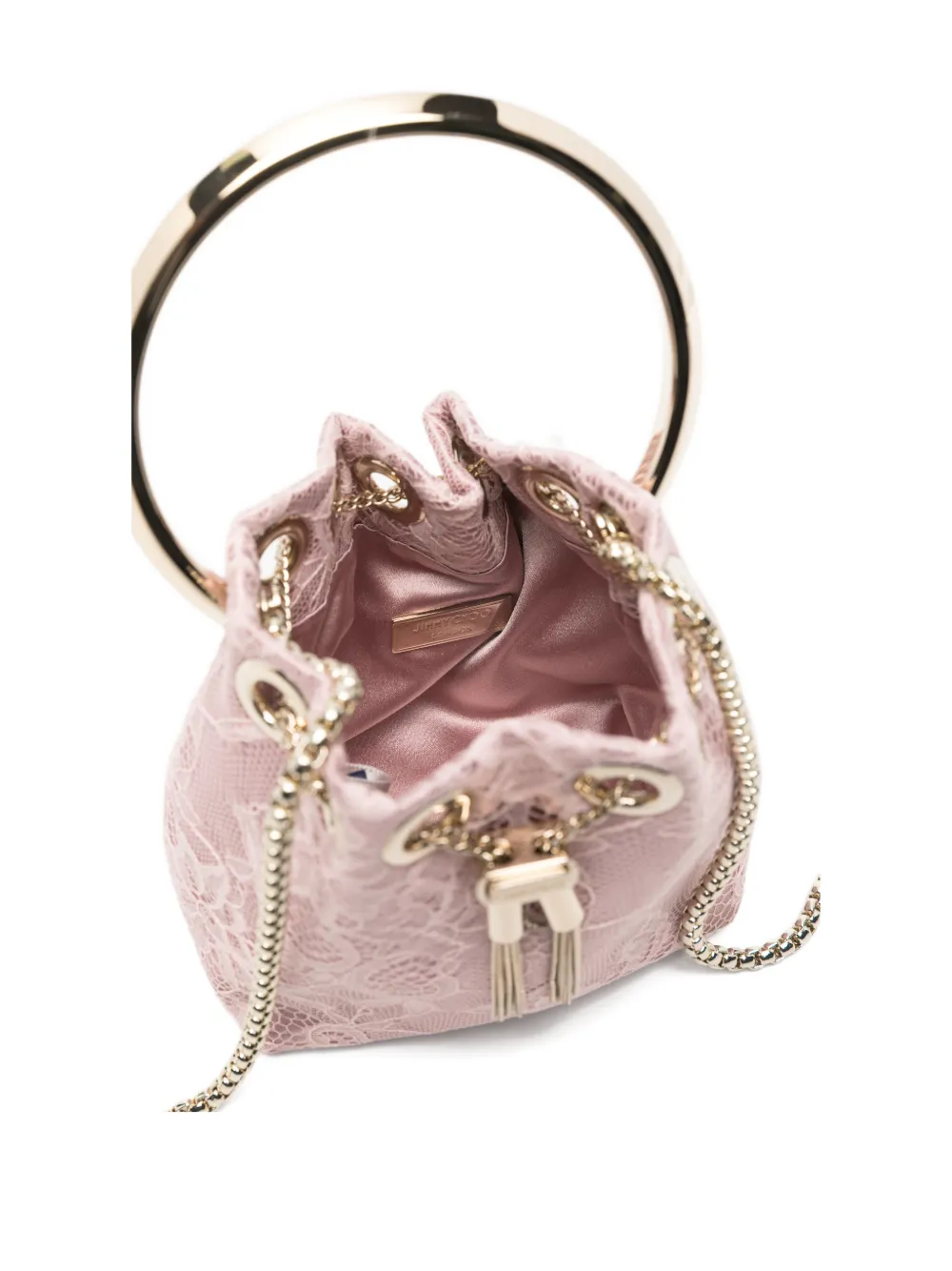 Jimmy Choo Micro Bon bucket-tas Roze
