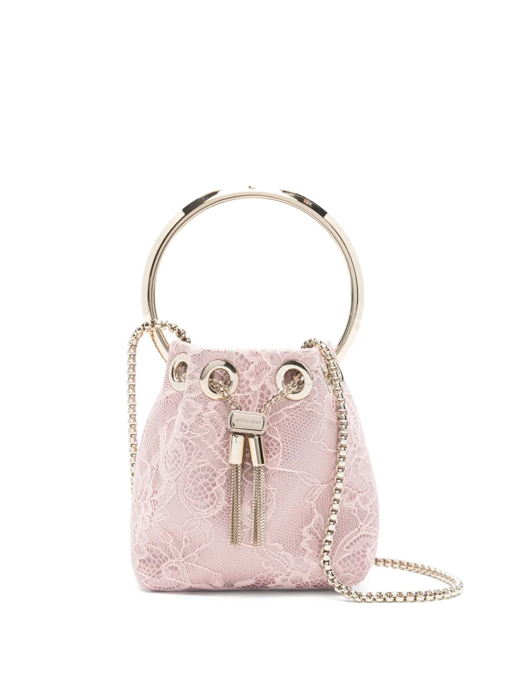 Jimmy Choo micro Bon Bon bucket bag - Pink