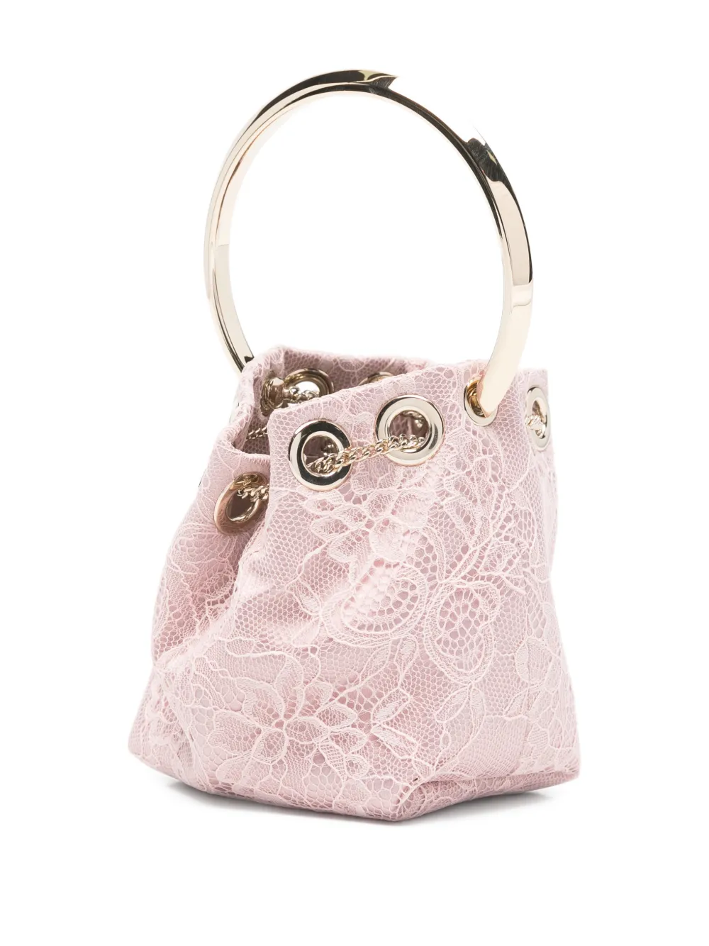 Jimmy Choo Micro Bon bucket-tas Roze
