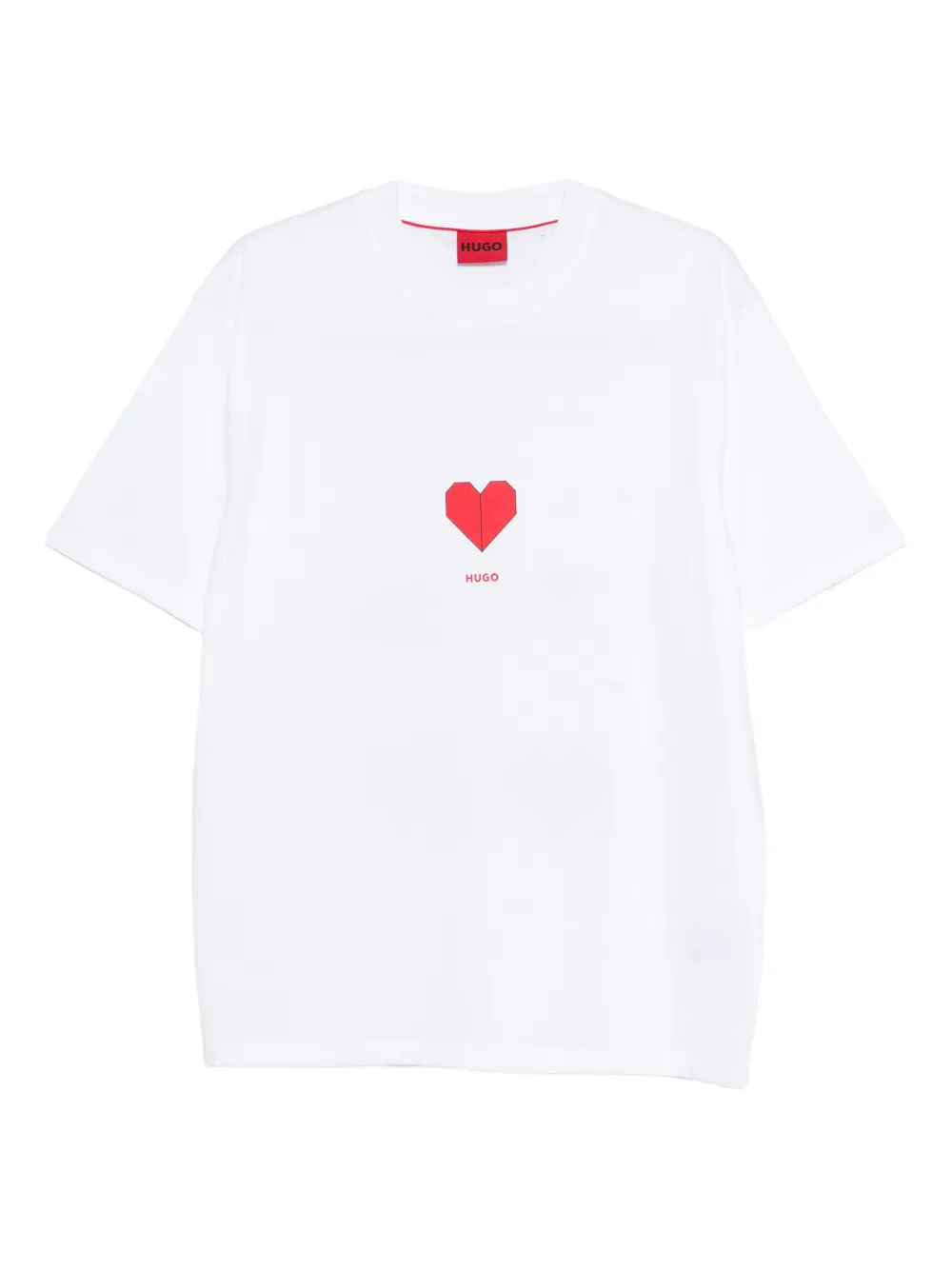 HUGO heart-print T-shirt - Weiß