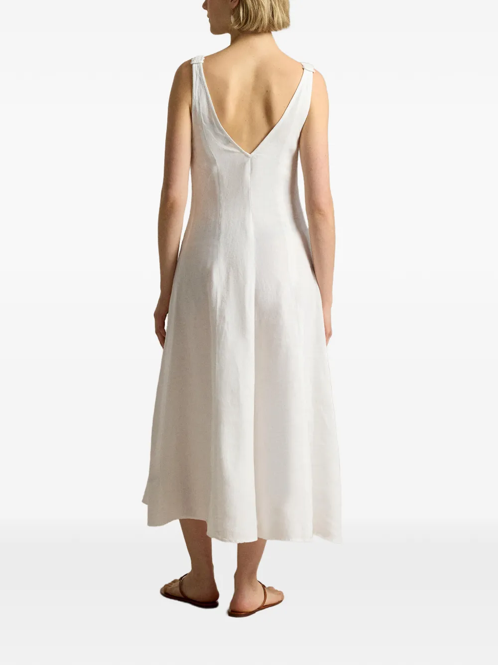 ralph lauren white dress Inspired by the character of Westernwear, presents the #RLSP24 Stella with tiers of eyelet ruffles., Explore the #RLCollection Stella Embroidered Poplin Day Dress and more Woven with lightweight linen this shirtdress has a midi Kennedi Linen Sleeveless Day Dress