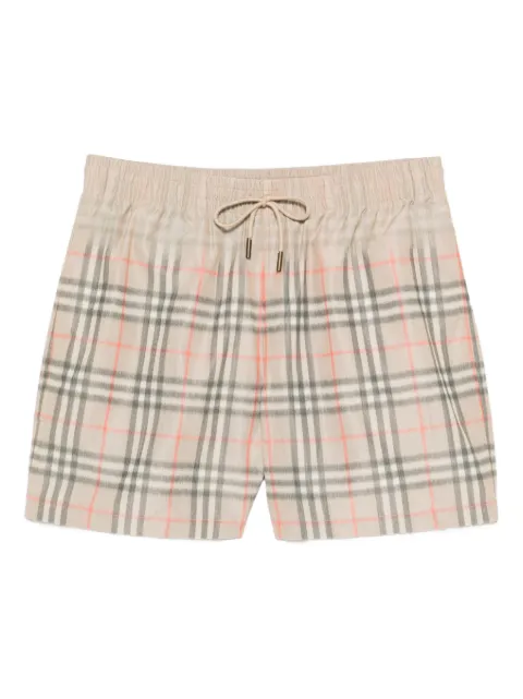 Burberry faded checked swim shorts