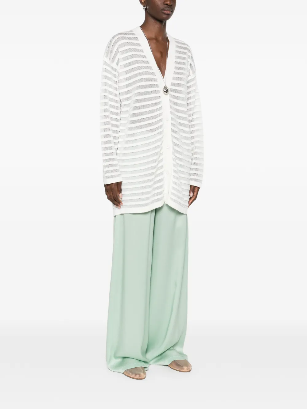 Fabiana Filippi Vest met V-hals Wit