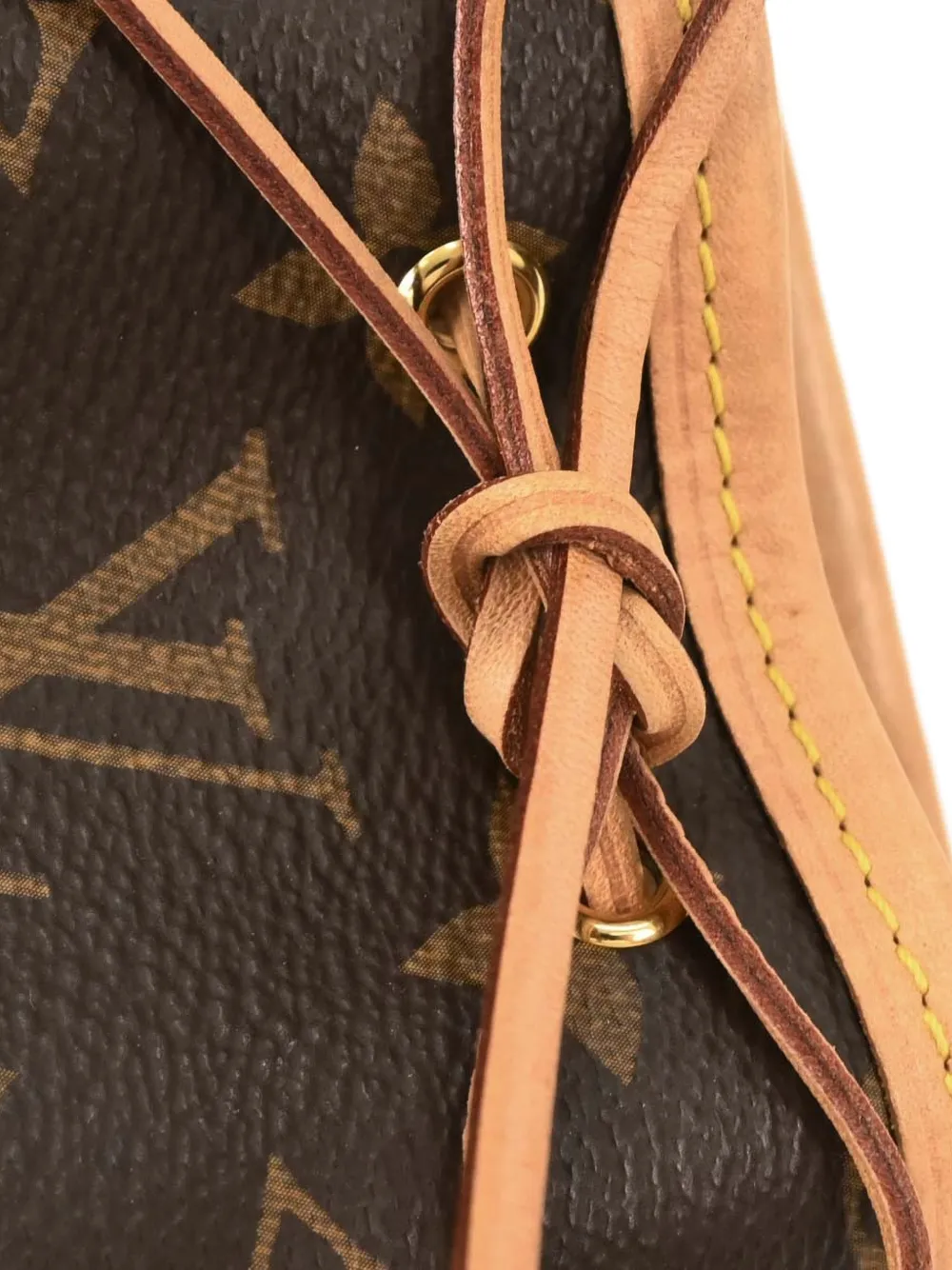 2019 Nano Noe Monogram Drawstring Bucket Bag