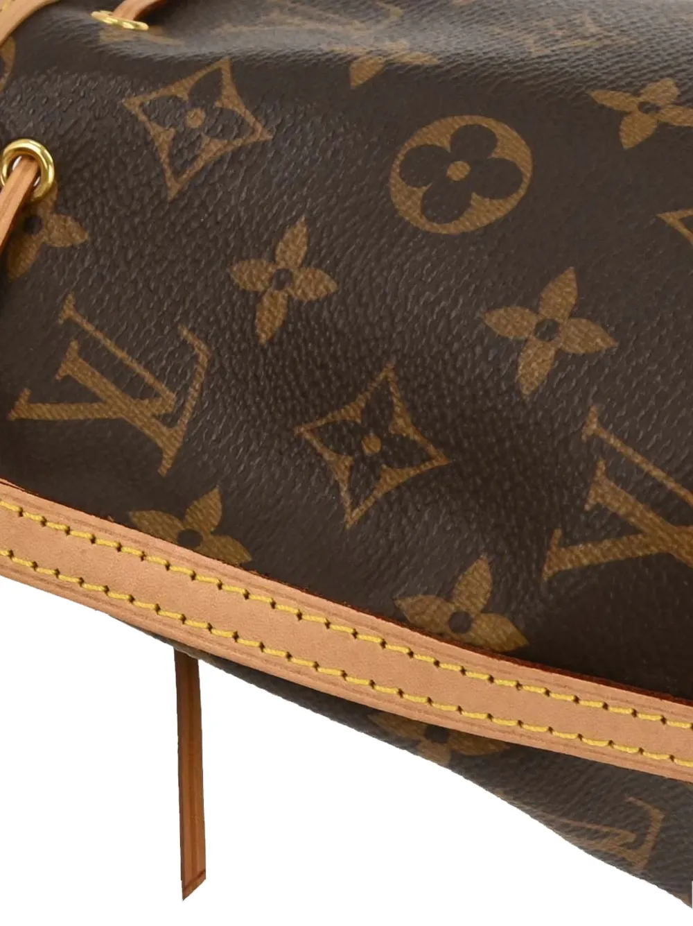 2019 Nano Noe Monogram Drawstring Bucket Bag