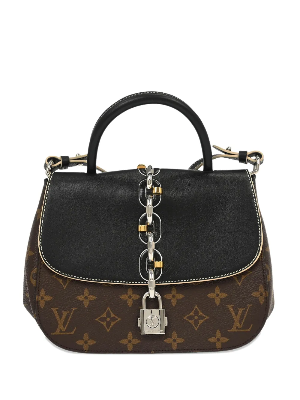 Louis Vuitton Pre-Owned 2017 PM 2way Monogram chain tote bag - Black