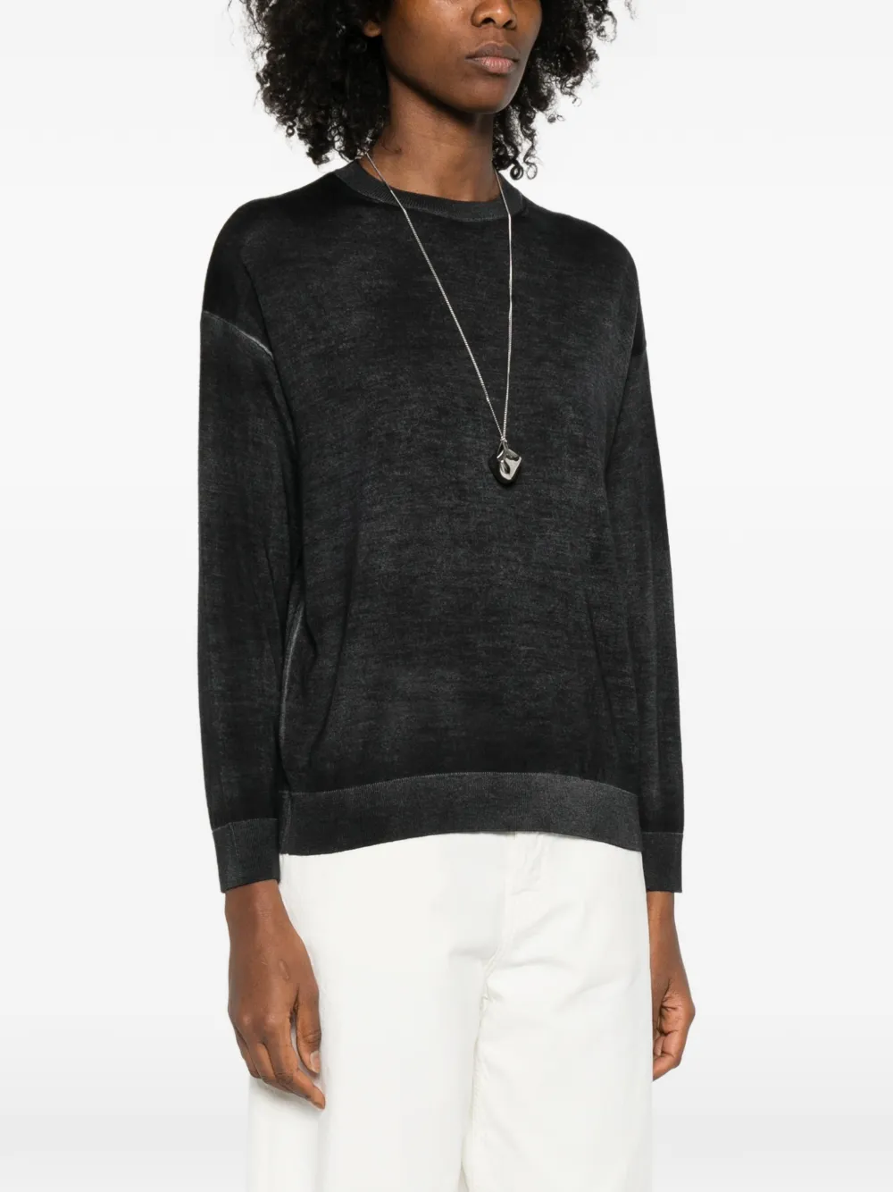 Avant Toi Crew-neck Top - Black 