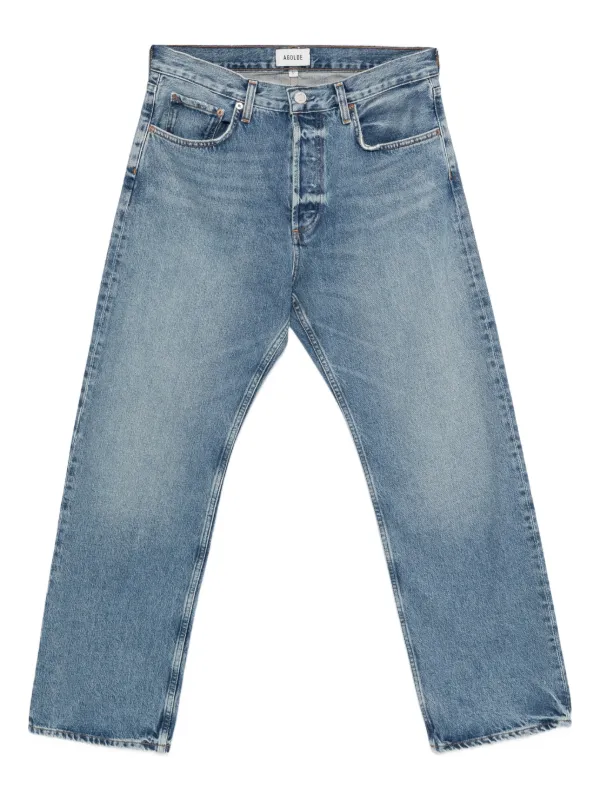 Agolde Magnus Button Jeans in Blue