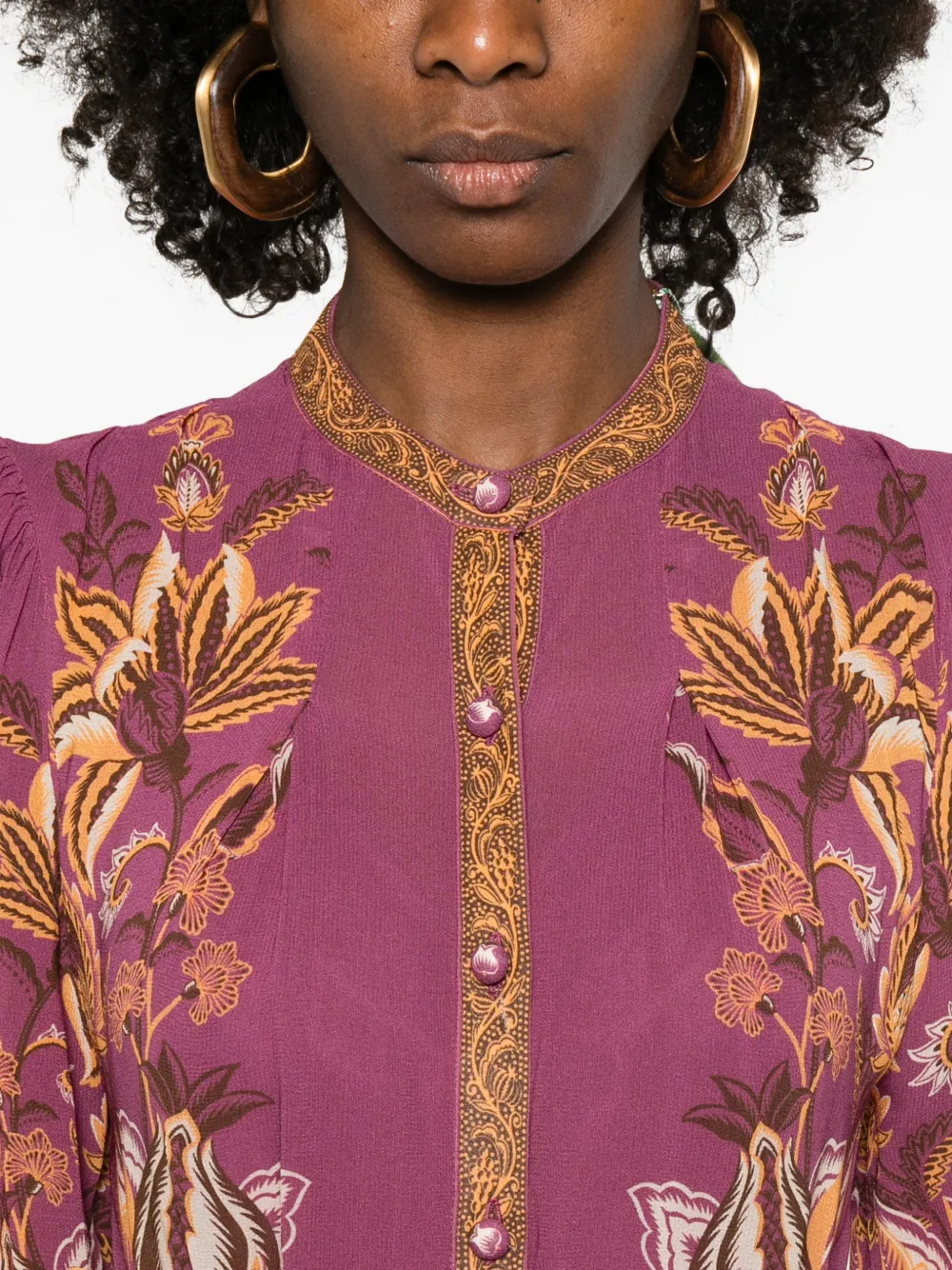 FARM Rio Maxi-jurk met bloemenprint Roze