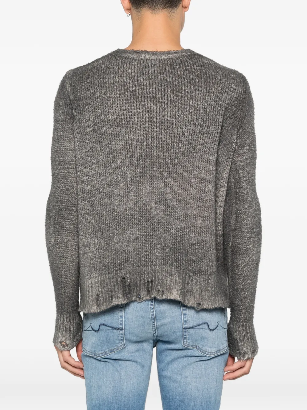 Distressed Knit Sweater