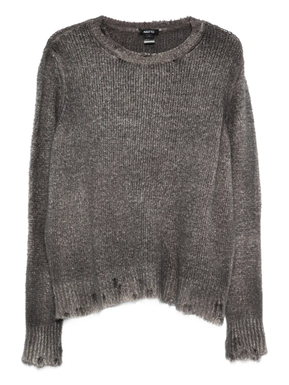 Avant Toi distressed knit sweater - Grau