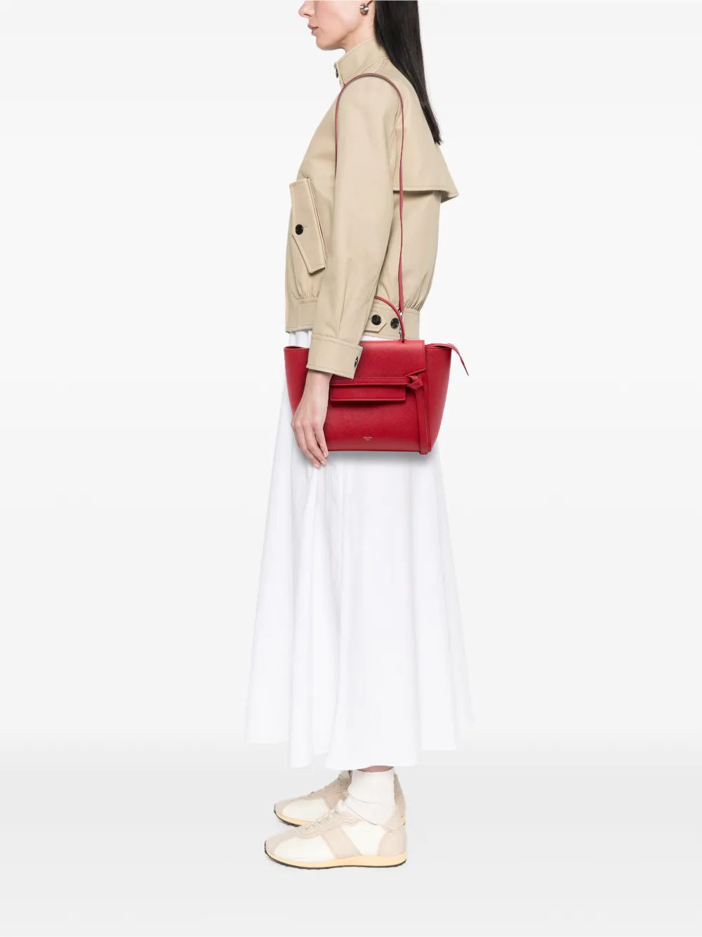 Celine Pre-Owned bolsa satchel Micro de piel de becerro granulada 2017 | Estilos de archivo | Image 2