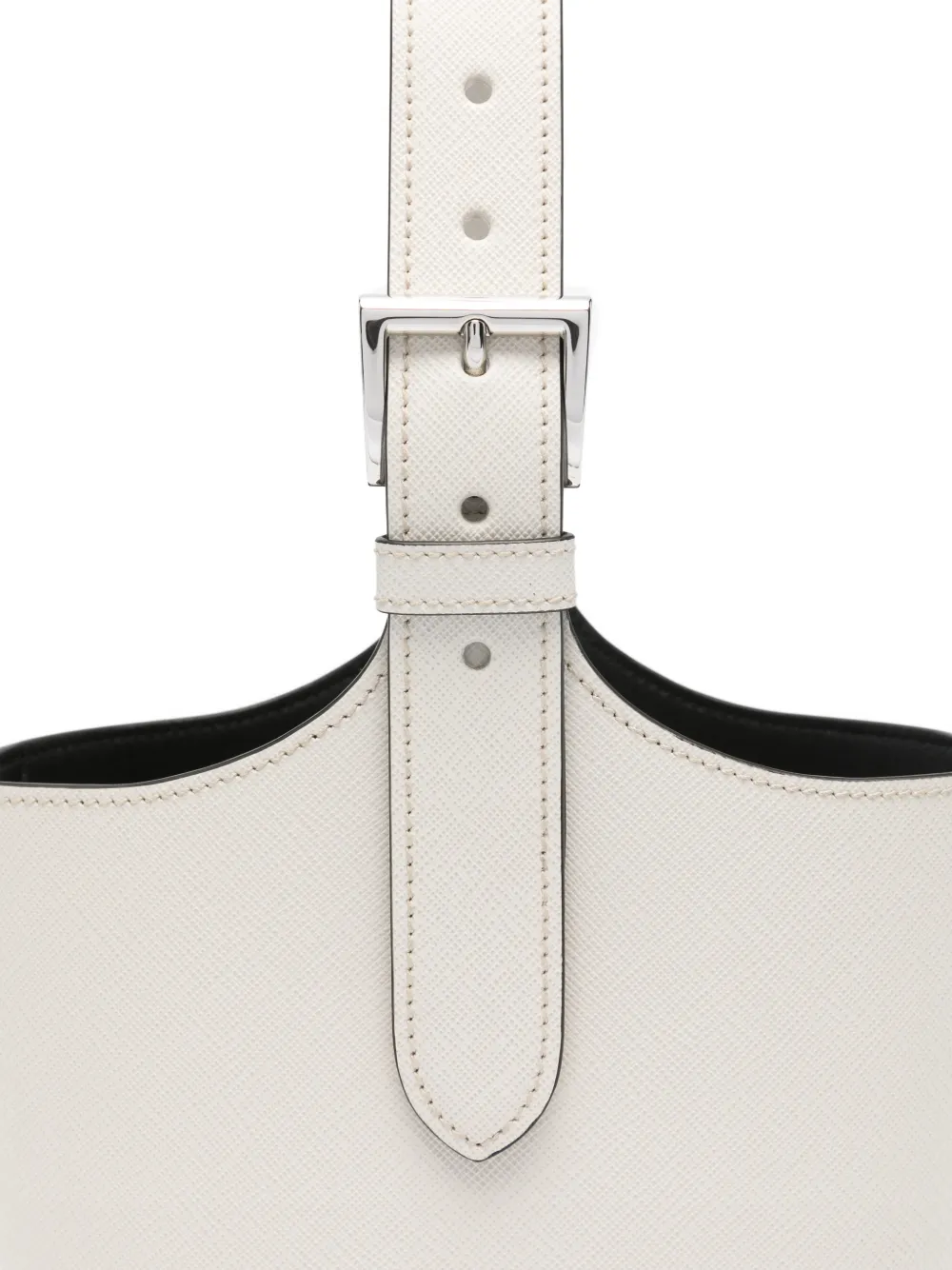 Prada Bucket-tas met logoprint Beige