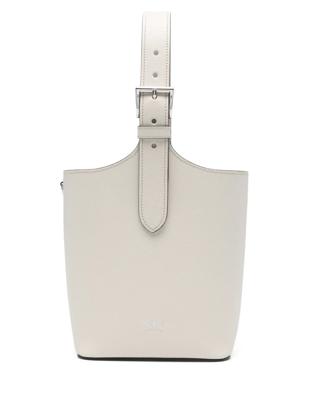 Prada logo-print bucket bag - Toni neutri