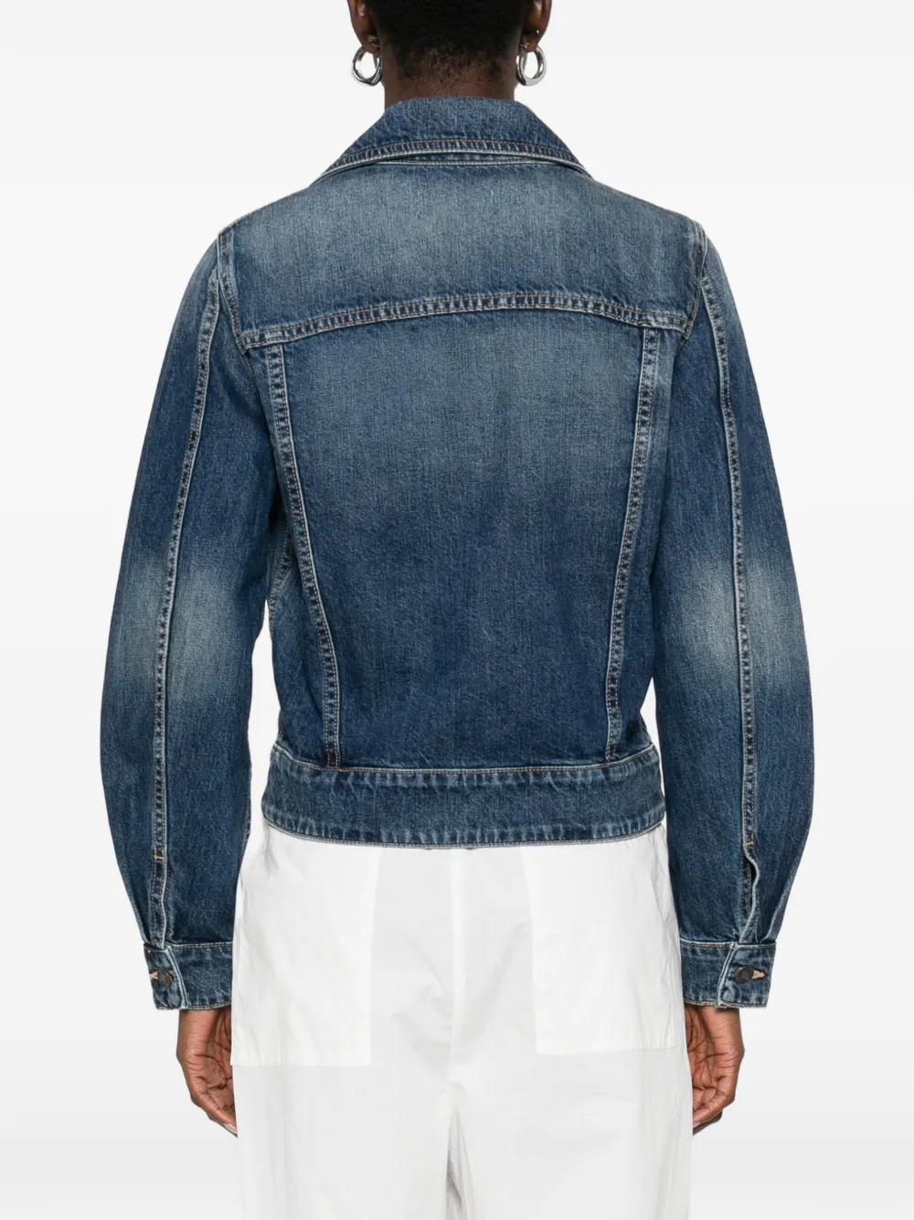 Nili Lotan Denim jack Blauw