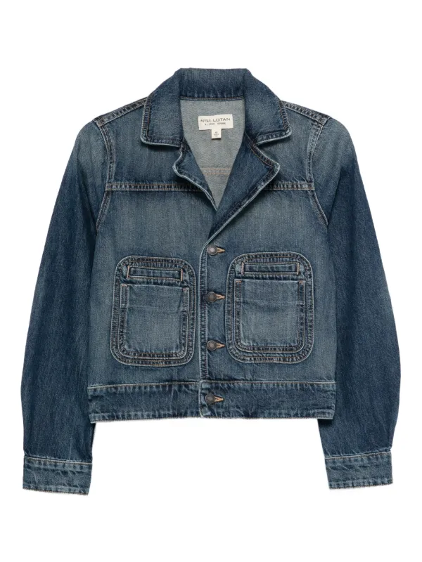 Nili Lotan Patch-pocket Denim Jacket in Blue
