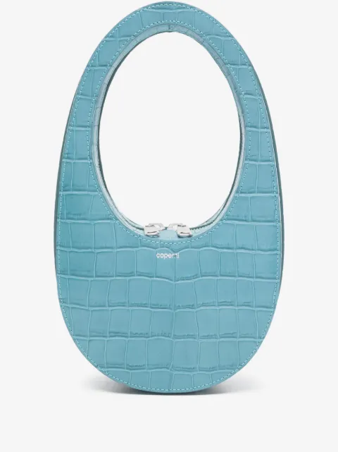 Coperni mini croc-effect zip tote bag