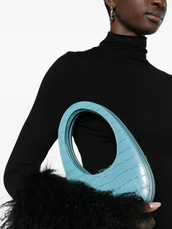 Coperni ハンドバッグ クロコ Coperni クロコパターン ハンドバッグ | ブルー | FARFETCH JP