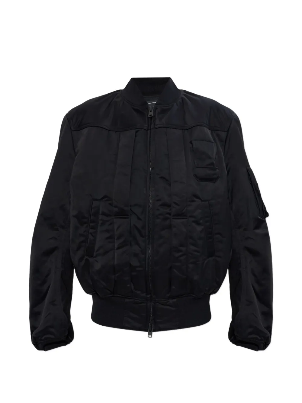 Y-3 logo-print bomber jacket - Nero