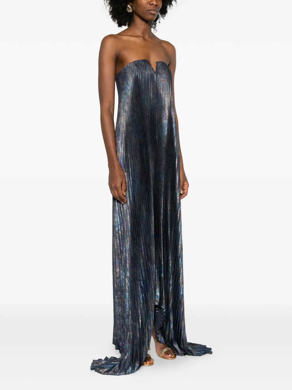Galaxy-Print Maxi Dress