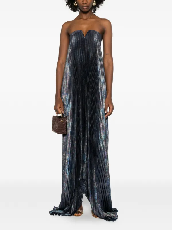 L'IDE galaxy-print Maxi Dress | Black | FARFETCH