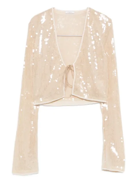 Oséree Marylin sequin tie top