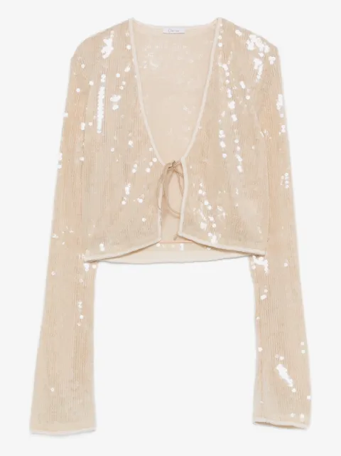 Oséree Marylin sequin tie top