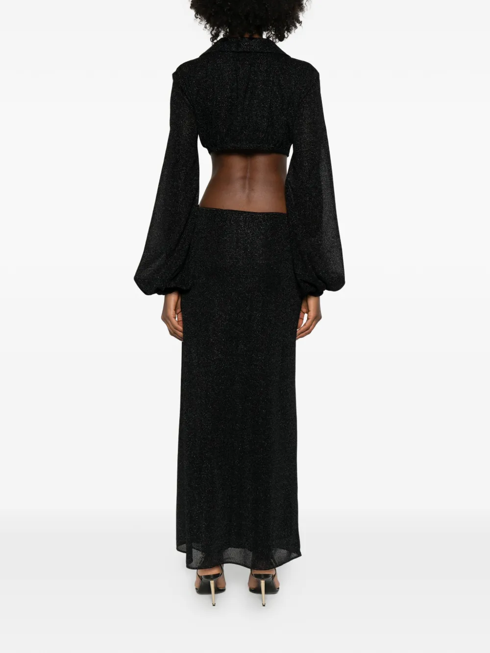 Oséree Maxi-jurk met uitgesneden ring Zwart
