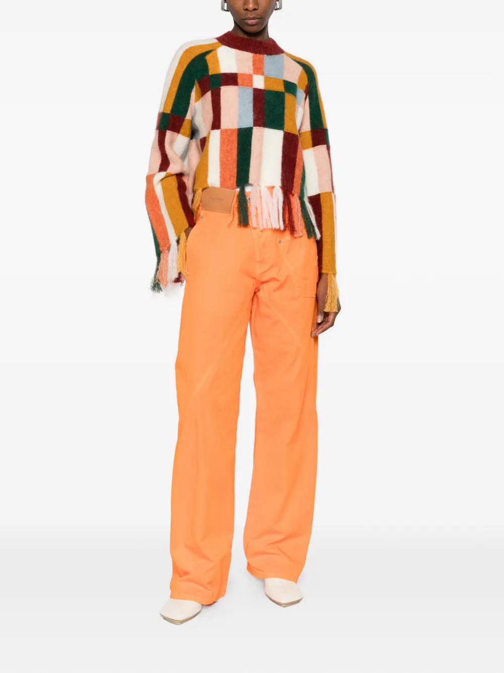  Jw Anderson Patch Pocket Jeans - Orange 