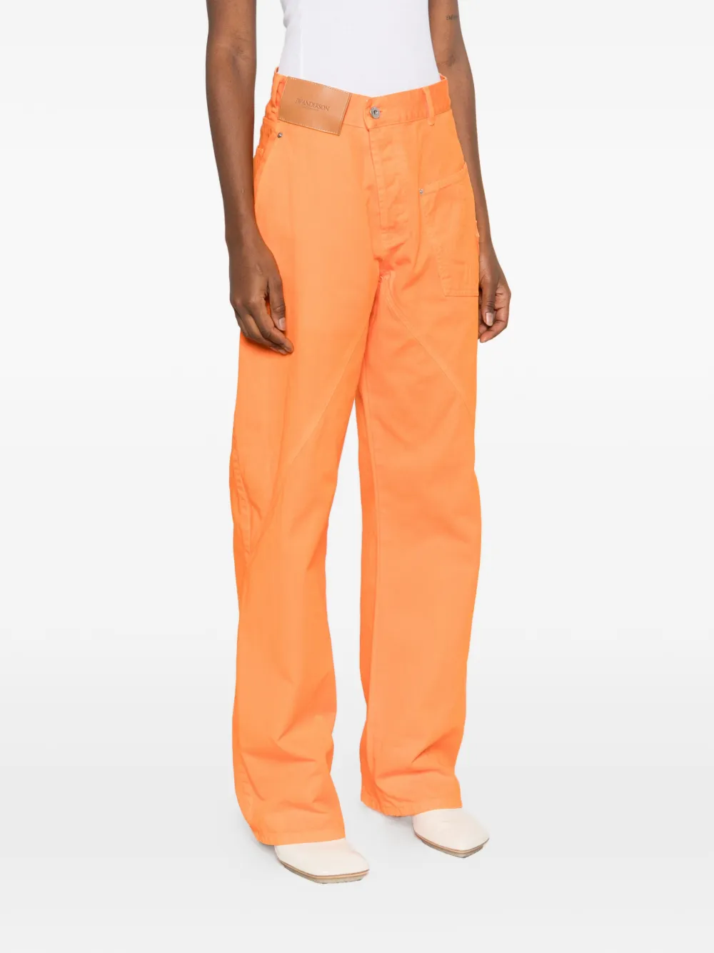  Jw Anderson Patch Pocket Jeans - Orange 