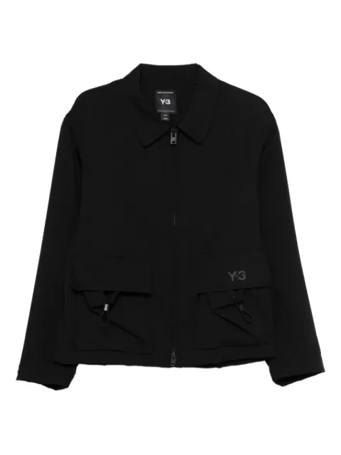Y-3 chamarra bomber con logo estampado