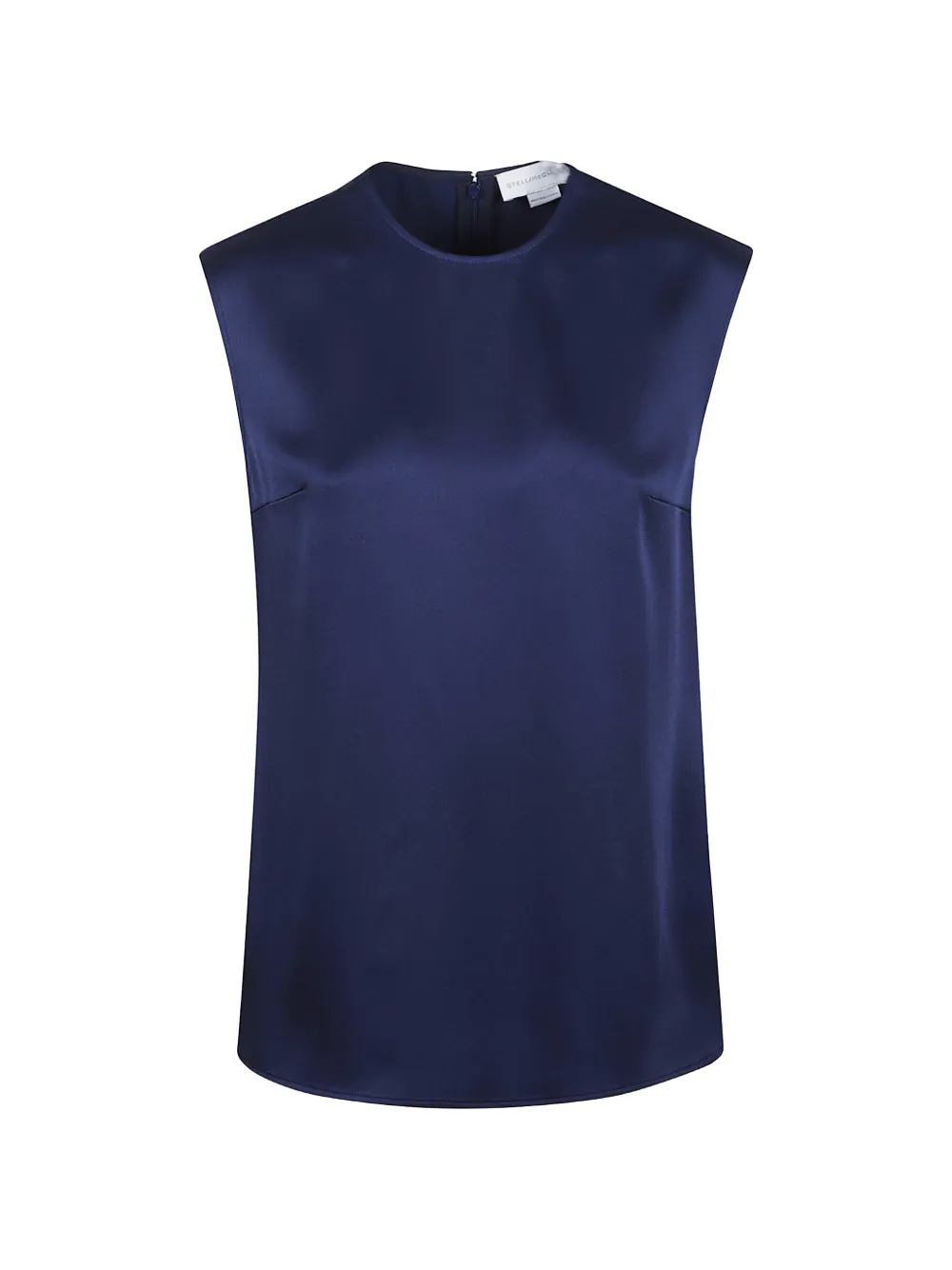 Stella McCartney satin sleeveless top - Blu