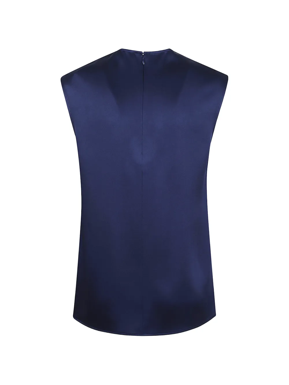  Stella Mccartney Satin Sleeveless Top - Blue 