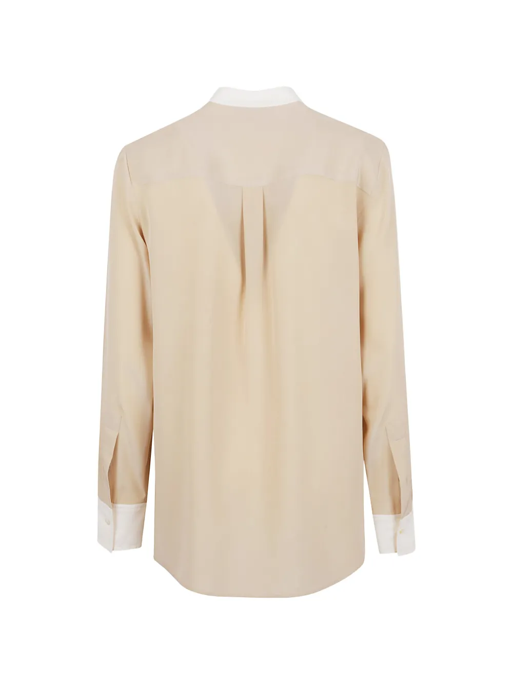  Stella Mccartney Contrast-panel Long-sleeve Blouse - Neutrals 