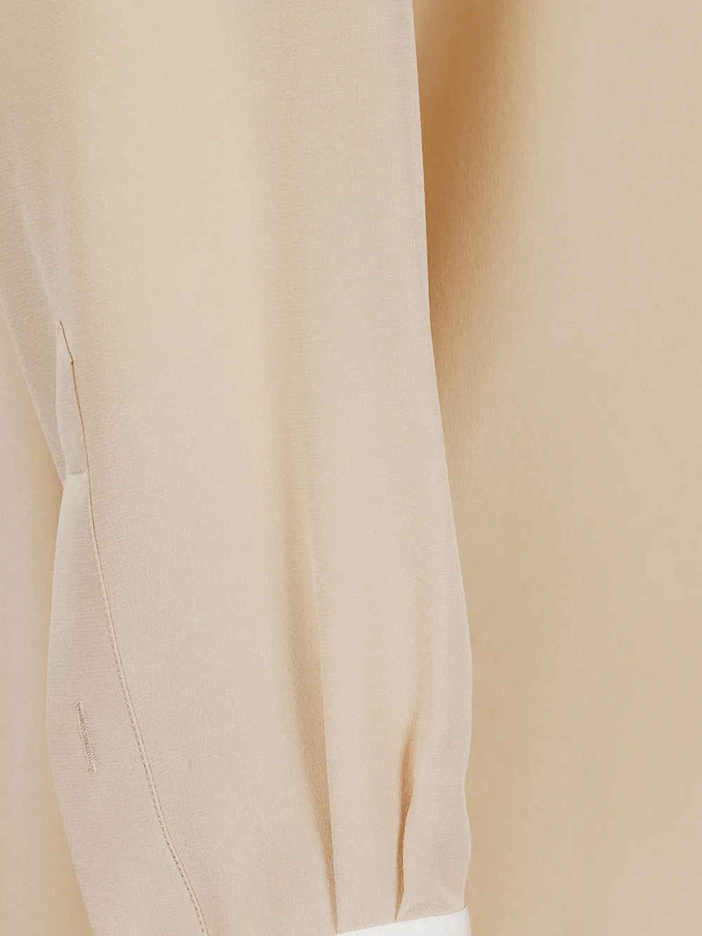  Stella Mccartney Contrast-panel Long-sleeve Blouse - Neutrals 
