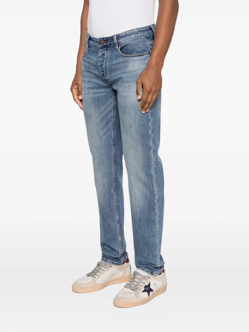 Emporio Armani Jeans met logoplakkaat Blauw