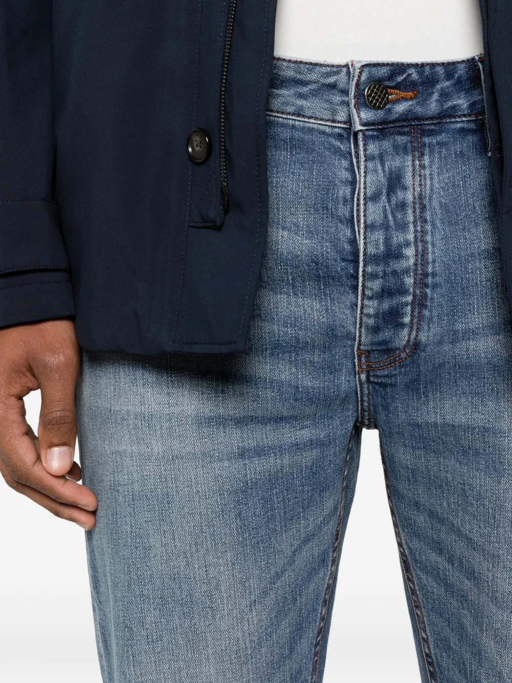 Emporio Armani Jeans met logoplakkaat Blauw