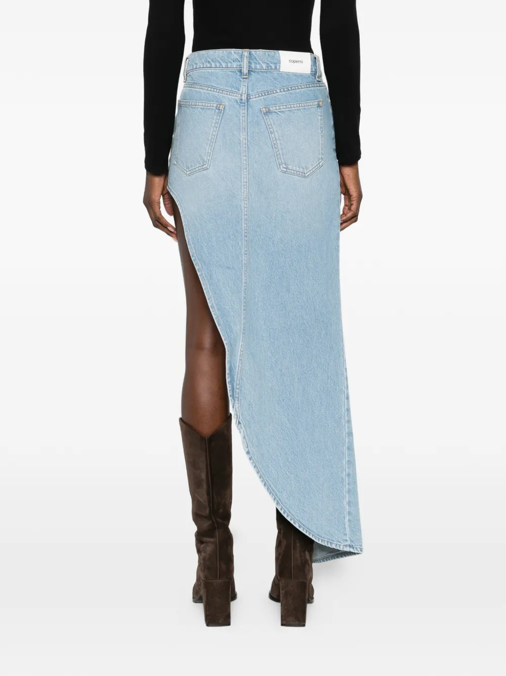 Coperni Asymmetrische rok met vlak Blauw