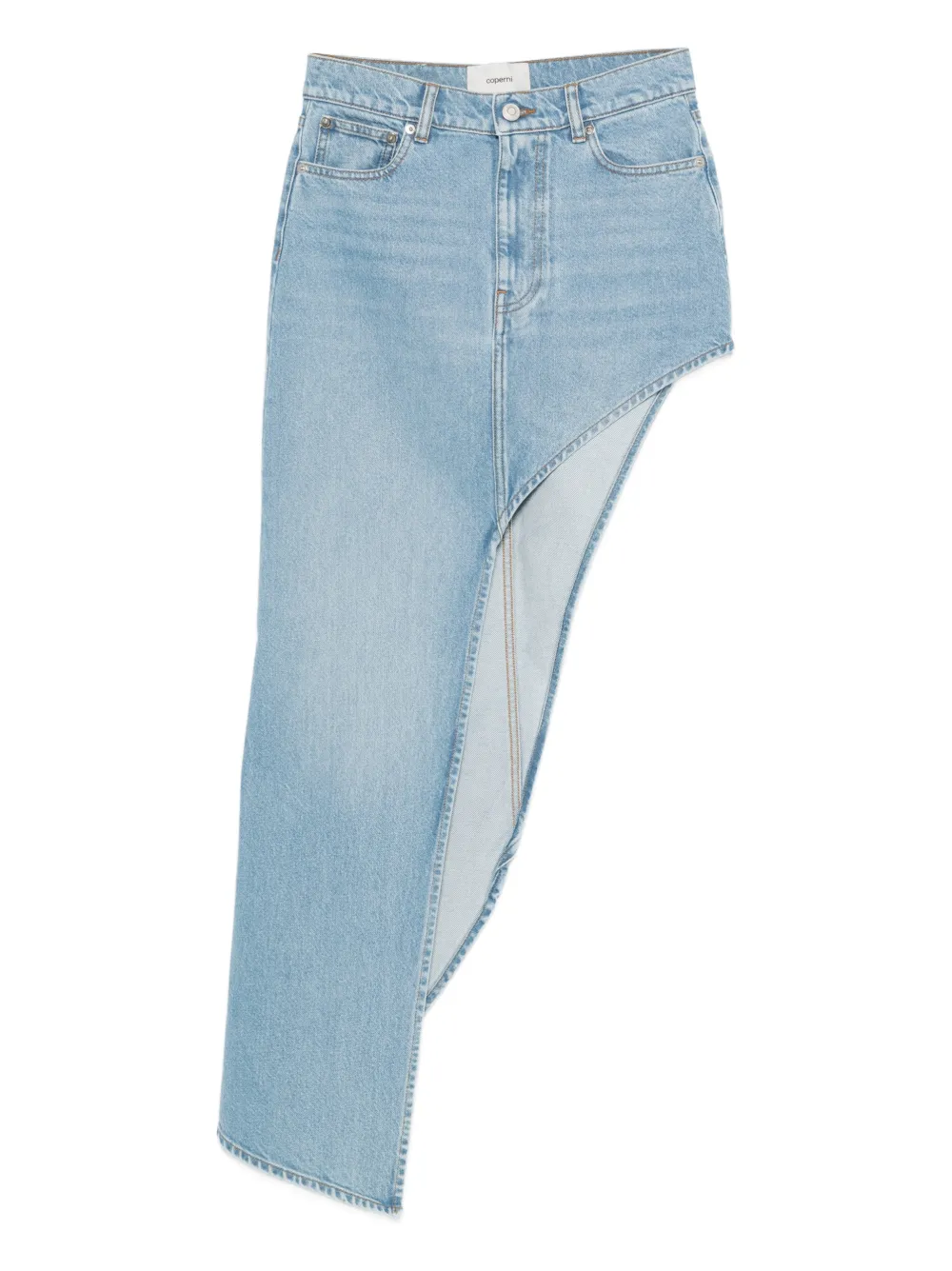 Coperni asymmetric panel skirt - Blu
