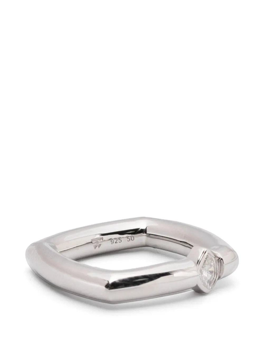 Tom Wood Frame Slim ring - Argento